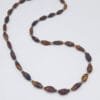 Collar de ámbar circon y hematite