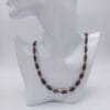 Collar de ámbar circon y hematite